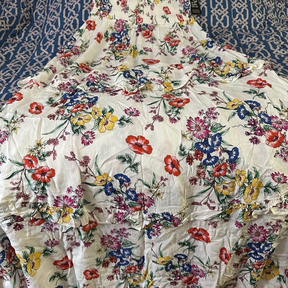 NWT - Women’s Express Summer Floral Dress - Size M - Picture 2 of 5